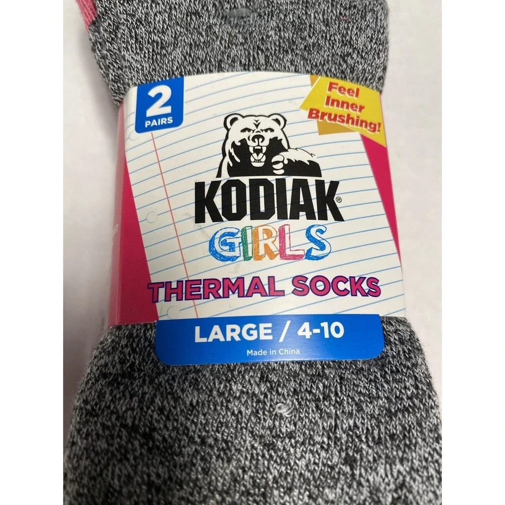 kodiak girls thermal creek socks 2 pairs 1 pack size large 4 -‎ 10